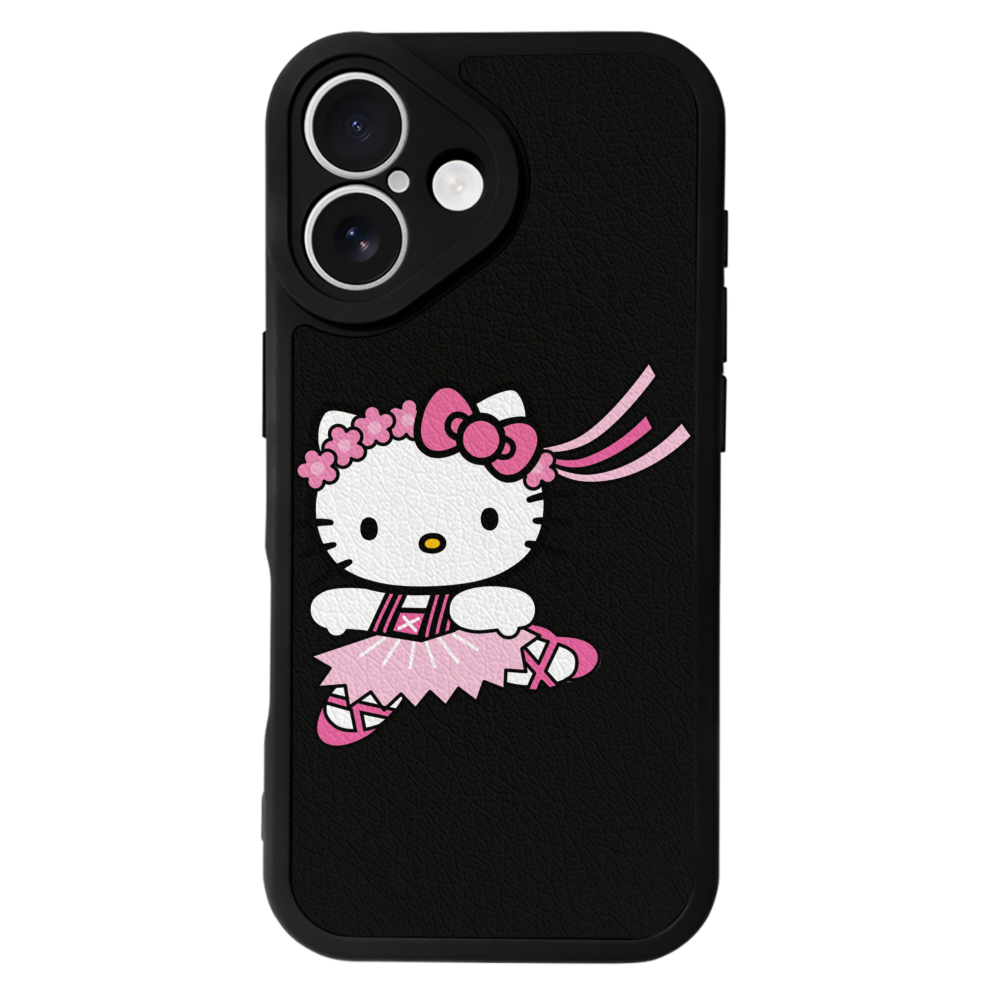 （画像用） Hello Kitty ハローキティ 【iPhone 16シリーズ対応】シリコンスマホケース（レザー調） 材質：シリコン